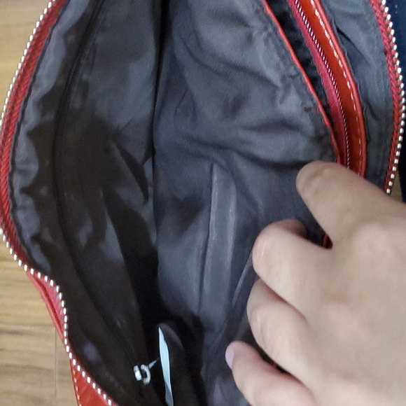 Brand new without tags red & brown crossbody purse - Picture 7 of 9